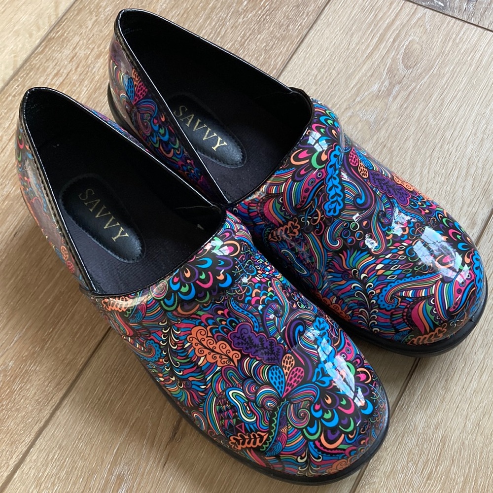 SAVVY Stock Brandy Slip-On Slip Resistant Nursing Shoes Women Size 11M C…